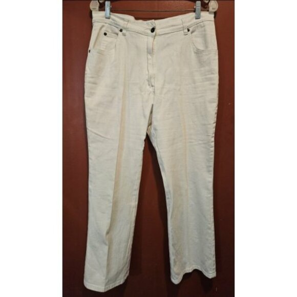 DENIM 24 – 7 White Stretch Denim Jeans Ladies Size 14 WP - Picture 1 of 4